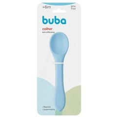 COLHER FLEXIVEL EM SILICONE AZUL BUBA - comprar online