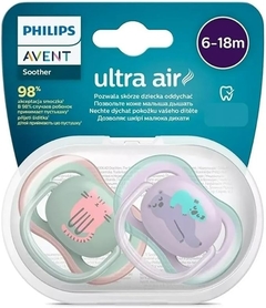 CHUPETA ULTRA AIR DUPLA DECO MENINA 6-18M AVENT - comprar online