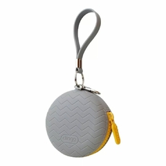 PORTA CHUPETAS SILICONE CINZA/AMARELO CLINGO - comprar online