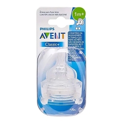 BICO DE MAMADEIRA ANTI-COLIC CLASSICA N.02 C/2 AVENT - comprar online