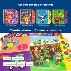 LIVRO MUNDO SONORO PROCURE & ENCONTRE TRANSPORTES SUPER DIVERTI na internet