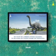 Quadro Dino MDF 30x40 Impressão Digital
