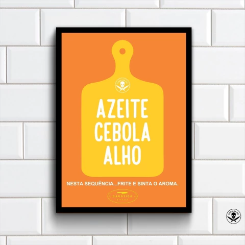 Quadro Azeite MDF 30x40 Impressão Digital