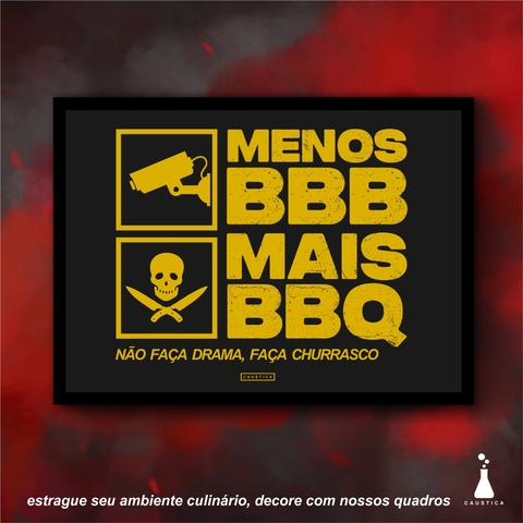 Quadro BBB MDF 30x40 Impressão Diigital