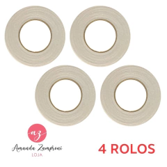 4 Rolos de Fita Dupla Face 7mm Extra Forte - Rolo com 50 metros