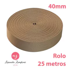Rolo Alça Chique - 40mm - Caqui