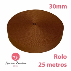 Rolo Alça Chique - 30mm - Caramelo