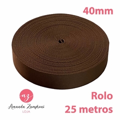 Rolo Alça Chique - 40mm - Café