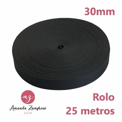 Rolo Alça Chique - 30mm - Preto