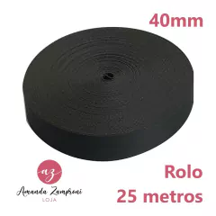 Rolo Alça Chique - 40mm - Preto