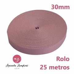 Rolo Alça Chique - 30mm - Rosa Antigo