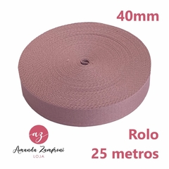 Rolo Alça Chique - 40mm - Rosa Antigo