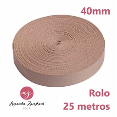 Rolo Alça Chique - 40mm - Rosê