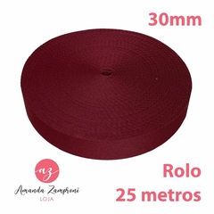 Rolo Alça Chique - 30mm - Vinho