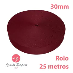Rolo Alça Chique - 30mm - Vinho