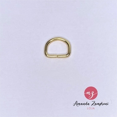Meia Argola 16mm - Dourado
