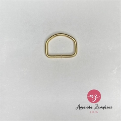 Meia Argola 25mm - Dourado