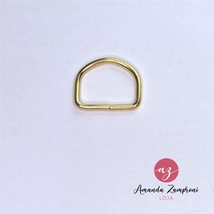 Meia Argola 30mm - Dourado