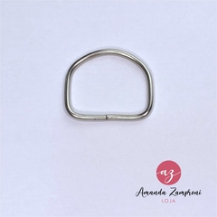 Meia Argola 40mm - Níquel