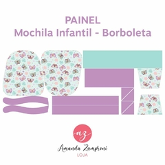 Painel - Mochila Infantil Pop - Borboleta - Sintético Doll