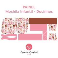 Painel - Mochila Infantil Pop - Docinhos - Sintético Doll