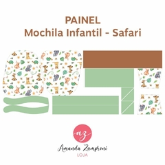 Painel - Mochila Infantil Pop - Safari - Sintético Doll