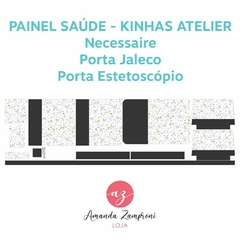 Painel Área da Saúde - Kinhas Atelier - Preto - Sintético Doll - comprar online