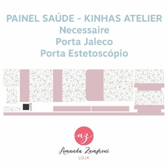 Painel Área da Saúde - Kinhas Atelier - Rosa - Sintético Doll - comprar online