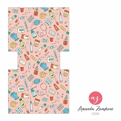 Painel Necessarie Pequena - Porta Remédios Salmão - Sintético Doll - comprar online