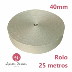 Rolo Alça Chique - 40mm - Palha