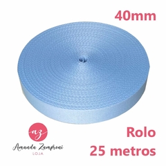 Rolo Alça Chique - 40mm - Azul Bebê