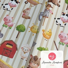Sintético Doll Estampado - Fazendinha