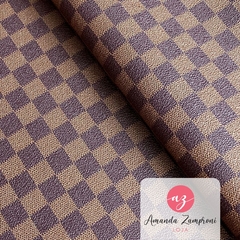 Sintético Paris Tartan - Marrom