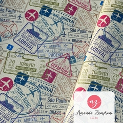 Sintético Doll Estampado - Volta ao Mundo