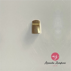Terminal Zíper Dourado com Parafuso