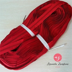 Rolo com 200 metros - Zíper N. 5 / 6 - Vermelho