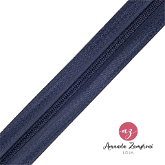Rolo com 200 metros - Zíper N. 5 / 6 - Azul Marinho - comprar online
