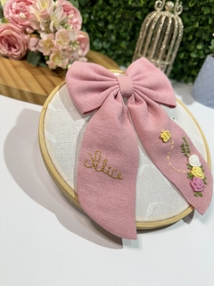 Laço de linho personalizado - comprar online