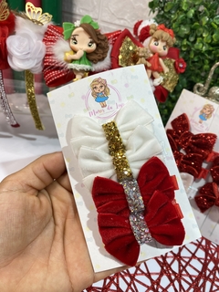 Parzinho veludo natal festas na internet
