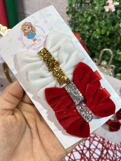 Parzinho veludo natal festas - comprar online