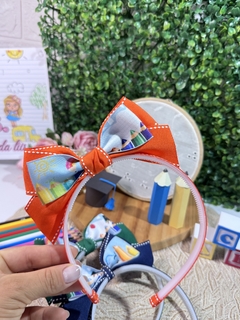 Tiara infantil escola - Mimos da lis Laço 