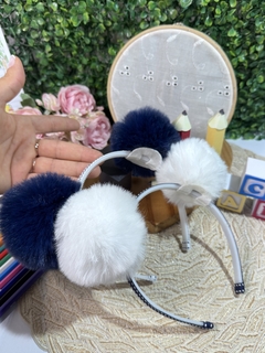 Tiara de Pompom grande infantil escolar