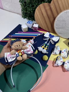 Kit escola menina infantil - Mimos da lis Laço 