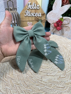 Laço de linho personalizado - comprar online