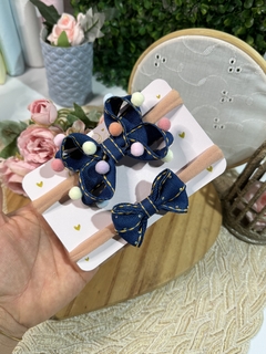 Faixinha baby jeans kit - comprar online