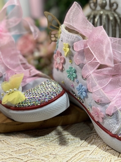 Tênis infantil personalizado inicial - Mimos da lis Laço 