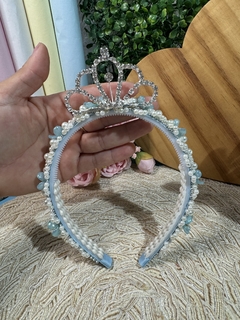 Tiara princesa luxo - Mimos da lis Laço 