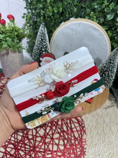 Faixinha baby flor delicada natal