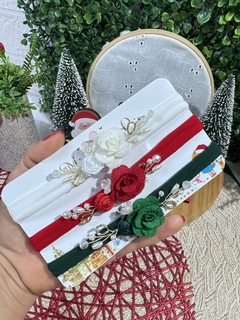 Faixinha baby flor delicada natal - comprar online