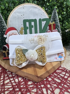Faixinha baby flor delicada natal - loja online